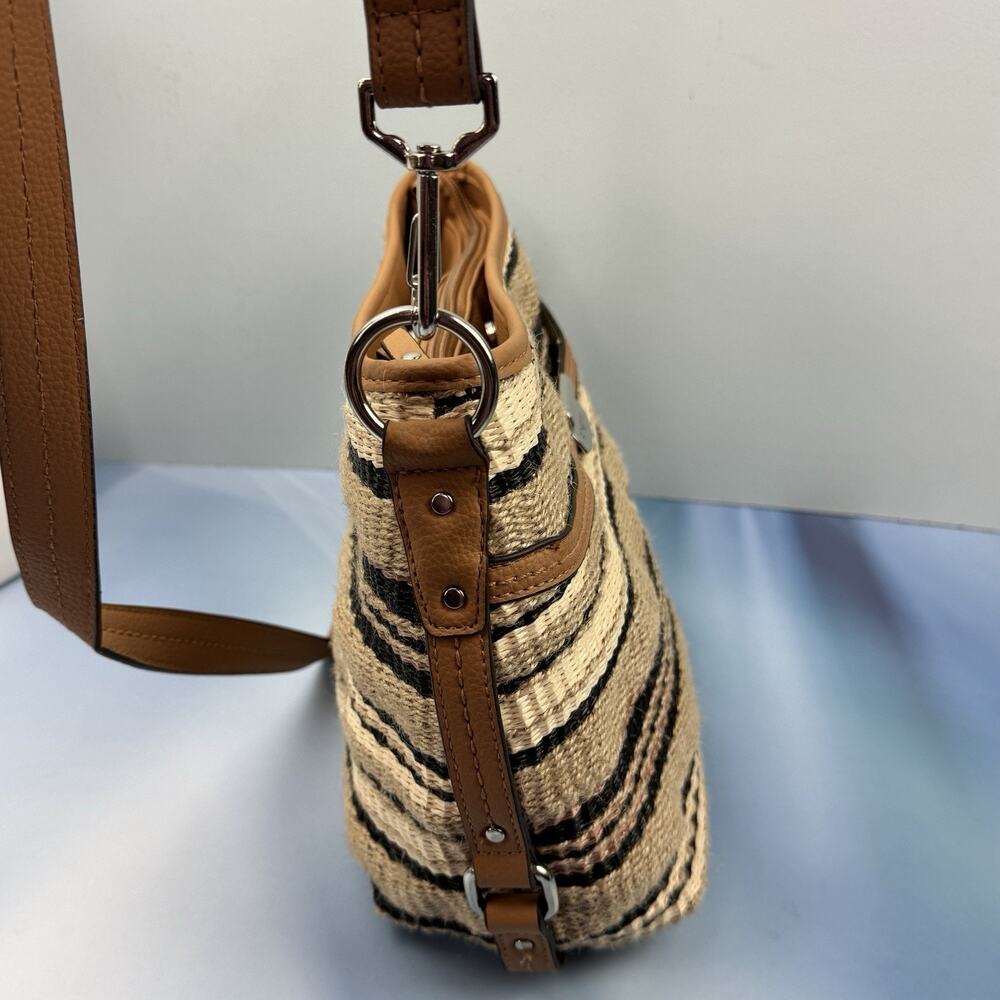 Rosetti Crossbody Womens Handbag Purse Adjustable Woven‎ Brown Earth Tones New - Picture 8 of 15